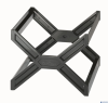 Kosz na teczki zawieszane czarny CARRY PLUS 261101 DURABLE